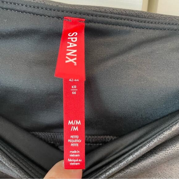 Spanx Faux Leather Black Leggings - Picture 4 of 5